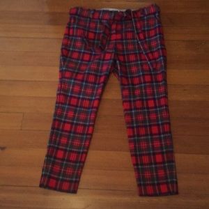 Vineyard Vines Merry Plaid Cocktail Pants sz 14
